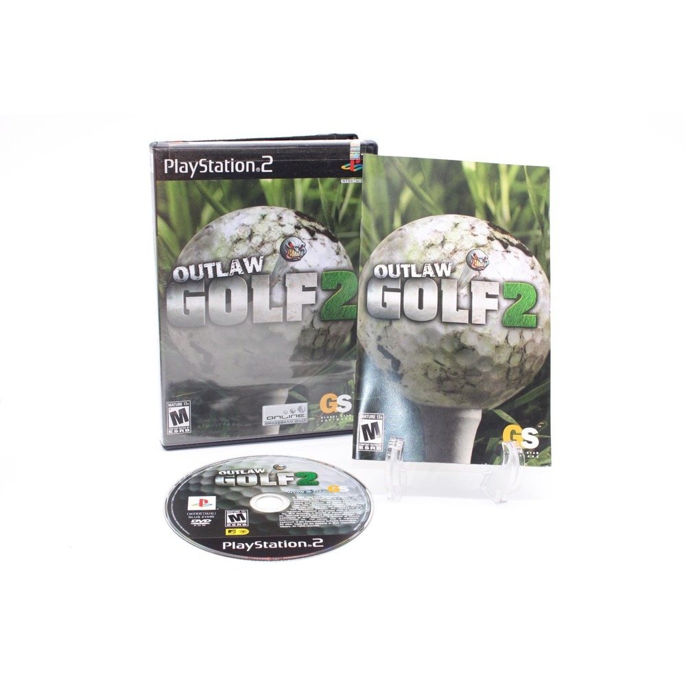 PS2 Outlaw Golf 2  (PlayStation 2, 2004) Complete CIB w/ Manual